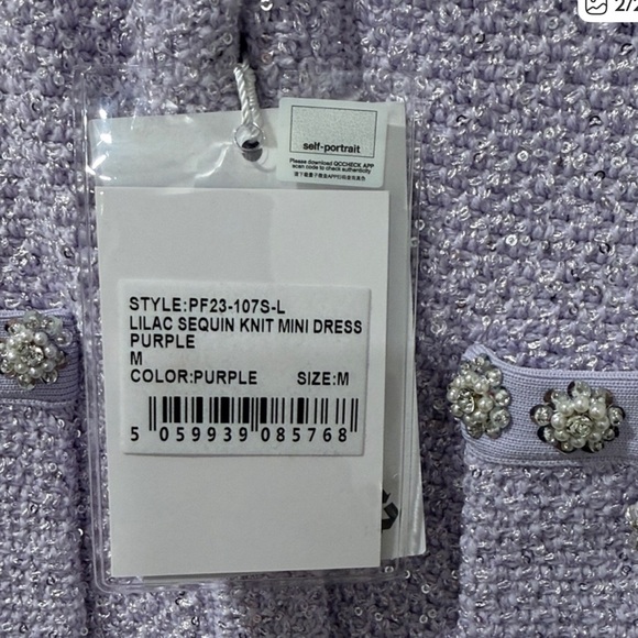 Self-Portrait Sequin Knit Mini Dress - Picture 7 of 7